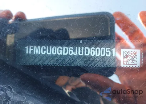 2018 Ford Escape Se from USA, damaged, VIN 1FMCU0GD6JUD60051